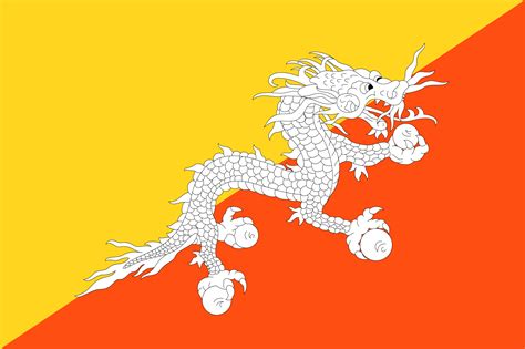 pic of bhutan flag|bhutan flag without dragon.